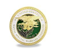 USA Seals Navy Challenge Coin Special Warfare Command Military Naval Coin (Single Coin)