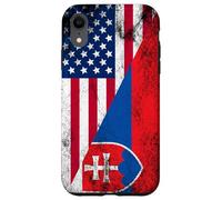USA & Slovakia Flags - United States of America, Slovak Case for iPhone XR