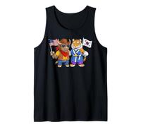 USA South Korea Flag Proud South Korean American Roots Tank Top