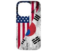 USA & South Korea Flags - US America, South Korean Case for iPhone 14 Pro