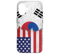 USA & South Korea Flags - US America, South Korean Case for iPhone 16
