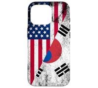 USA & South Korea Flags - US America, South Korean Case for iPhone 16 Pro