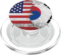 USA & South Korea Flags - US America, South Korean PopSockets PopGrip for MagSafe