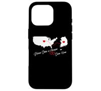 USA & South Korea love for 2 countries hearts connection Case for iPhone 16 Pro