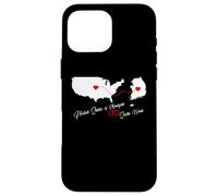 USA & South Korea love for 2 countries hearts connection Case for iPhone 16 Pro Max