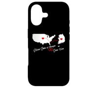 USA & South Korea love for 2 countries hearts connection Case for iPhone 17