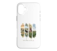 USA State Buffalo Windmills Vacation Nebraska Case for iPhone 16 Plus