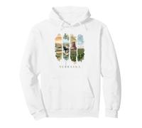 USA State Buffalo Windmills Vacation Nebraska Pullover Hoodie