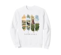 USA State Buffalo Windmills Vacation Nebraska Sweatshirt