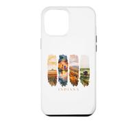 USA State Cornfields City Skyline Vacation Indiana Case for iPhone 12 Pro Max