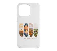 USA State Cornfields City Skyline Vacation Indiana Case for iPhone 13 Pro