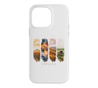USA State Cornfields City Skyline Vacation Indiana Case for iPhone 14 Pro Max