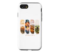 USA State Cornfields City Skyline Vacation Indiana Case for iPhone SE (2020) / 7/8