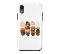 USA State Cornfields City Skyline Vacation Indiana Case for iPhone XR