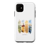 USA State Farmlands and River Vacation Iowa Case for iPhone 11