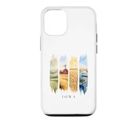 USA State Farmlands and River Vacation Iowa Case for iPhone 12/12 Pro