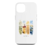 USA State Farmlands and River Vacation Iowa Case for iPhone 13