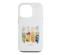 USA State Farmlands and River Vacation Iowa Case for iPhone 13 Pro