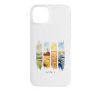USA State Farmlands and River Vacation Iowa Case for iPhone 14 Plus