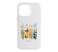 USA State Farmlands and River Vacation Iowa Case for iPhone 14 Pro Max