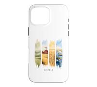 USA State Farmlands and River Vacation Iowa Case for iPhone 16 Pro Max