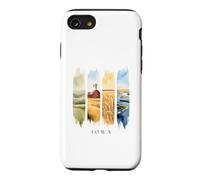 USA State Farmlands and River Vacation Iowa Case for iPhone SE (2020) / 7/8