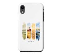 USA State Farmlands and River Vacation Iowa Case for iPhone XR