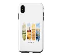 USA State Farmlands and River Vacation Iowa Case for iPhone XS Max