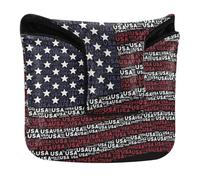 USA State Flag American Mallet Putter Covers Magnetic Putter Headcovers for Most Brand PU Leather Waterproof