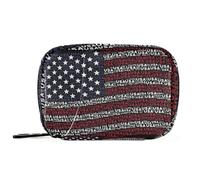 USA State Flag American Medical Bag with Detachable Compartments Convenient Pill Cases Organizers