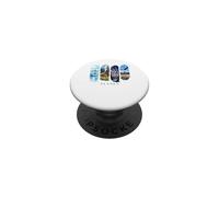 USA State Glaciers and Eagle Vacation Alaska PopSockets Adhesive PopGrip
