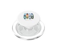 USA State Glaciers Mountain Lakes Vacation Montana PopSockets PopGrip for MagSafe