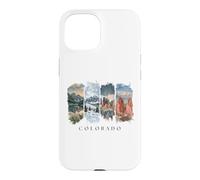 USA State Lakes, Mountains and Red Rocks Vacation Colorado Case for iPhone 15