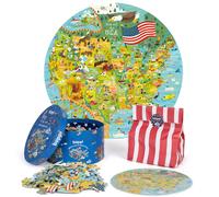 USA State Map Jigsaw Puzzles - 150 Piece Map of The USA Puzzle for Kids from 100% Recycled card - Puzzle of USA Map for Kids Learning Resources - for