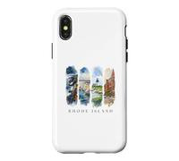 USA State Ocean Coastline Vacation Rhode Island Case for iPhone X/XS