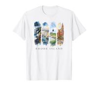 USA State Ocean Coastline Vacation Rhode Island Value Graphic T-Shirt