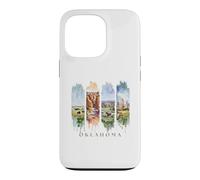 USA State Prairies, Red Canyons Vacation Oklahoma Case for iPhone 13 Pro