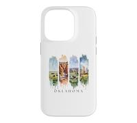 USA State Prairies, Red Canyons Vacation Oklahoma Case for iPhone 14 Pro