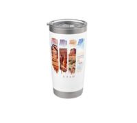 USA State Red Rock Canyons Vacation Utah Stainless Steel Insulated Tumbler