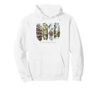 USA State Riverboats Vacation Louisiana Pullover Hoodie