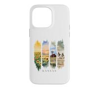 USA State Sunflowers Rock Formations Vacation Kansas Case for iPhone 14 Pro Max