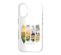 USA State Sunflowers Rock Formations Vacation Kansas Case for iPhone 17