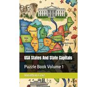 USA States And State Capitals: Puzzle Book Volume 1