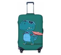 USA Super Dino Pride Travel Luggage Covers - Elasticity Suitcase Covers Protector for Luggage 18-32 Inch