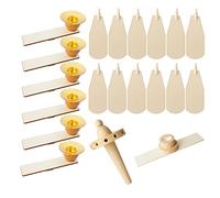 USA SUPREME 21 pc Full Repair Parts and Replacement Kit for German Christmas Pyramid Carousels and Christmas Windmill-12 Fans, 6 Candle Holders, Fan Blades Holder and Nub.