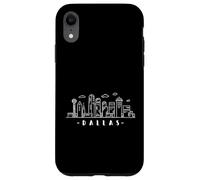 USA Texas beautiful City Skyline Line drawing Dallas Case for iPhone XR