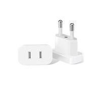 Usa To Europe Travel Charger Plug Power Socket Adapter 4.0mm Plug