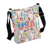 USA Travel Gift USA Crossbody Bag for America Lover Moving to USA Gift USA Welcome Gift USA Citizen Gift (UBagS)