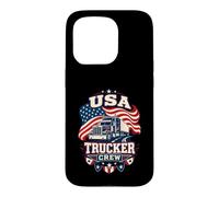 USA Trucker American Flag Crew Case for iPhone 15 Pro