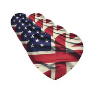 USA Uk Flag Car Air Fresheners Cards Set of 4 Pieces Personalized Car Fresheners Gifts for Men Women Auto Aromatherapy Tablets Hanging Scented Cards for Wardrobe Bathroom
